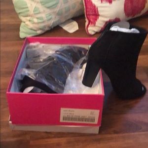 Peep Toe Ankle Boots